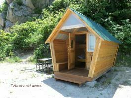 3-х местный домик на берегу моря, База отдыха Век, Бухта Окуневая