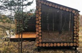 Двухместный домик Хижина с сауной, Глэмпинг на Озерах, Богородский район