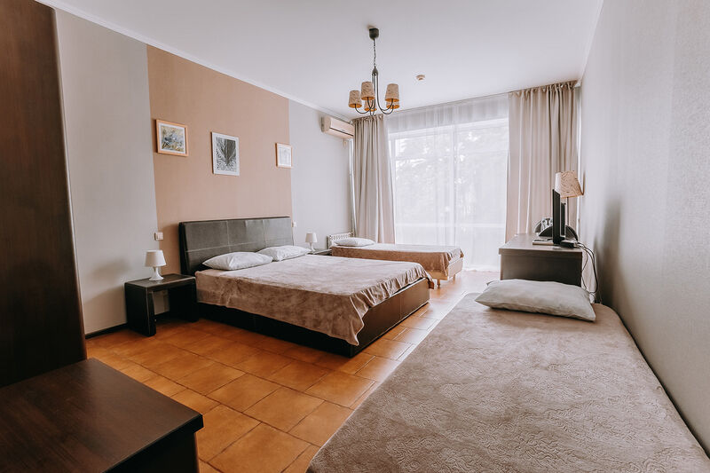 Полулюкс 2-местный 1-комнатный (без балкона, витражные окна)