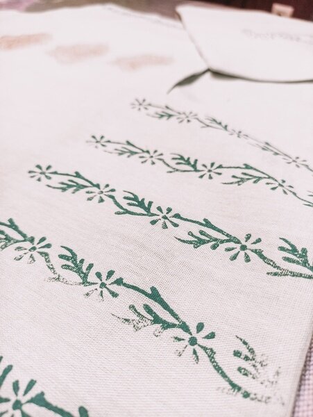 Ручная набойка ткани