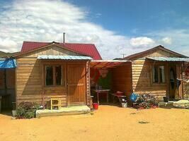 Деревянные домики, База отдыха У-дача, село Андреевка