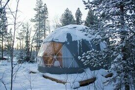 Эко шатер комфорт, База отдыха Лапландская деревня, Мокрая Кица