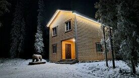 Коттедж 2-х этажный стандарт, База отдыха Лапландская деревня, Мокрая Кица