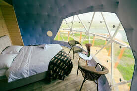 Купольный дом 3-местный Кэси, Глэмпинг Джугди, поселок Зарубино