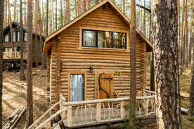 Коттедж №2 Русская Изба с одной спальней, Глэмпинг Мысли, Миасс