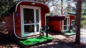 Домик кубо-бочка 3-местный, Кемпинг GreenCamping, Полазна