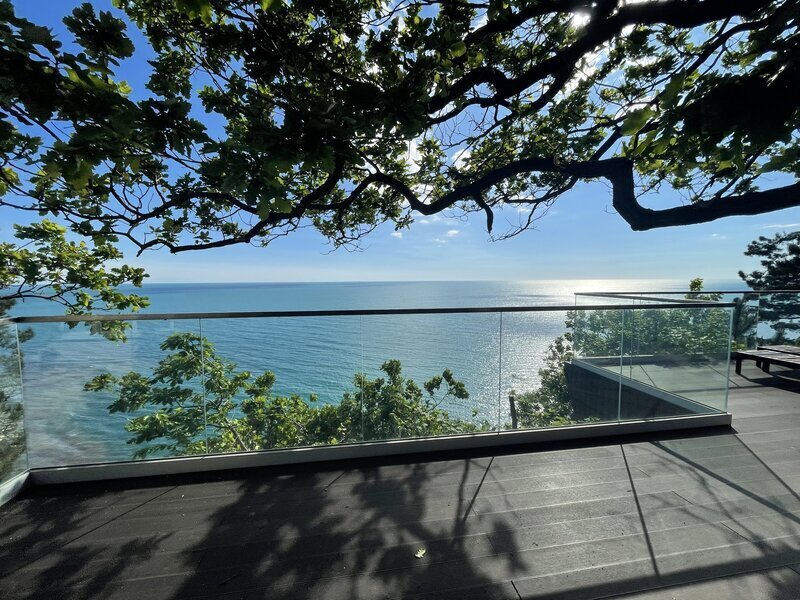 Виды с террасы | Коттедж у моря Дом&Пляж, Краснодарский край