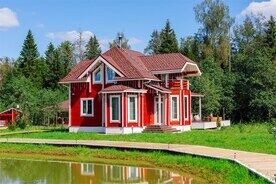 Дом 6-мест.де люкс из бруса, База отдыха Просто Эко, Клинский район