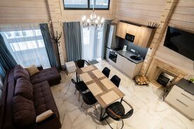 Дом из бруса с камином и баней из осины 4+2 Номера домов: 5, Загородный клуб Snhaus, поселок Коробицыно