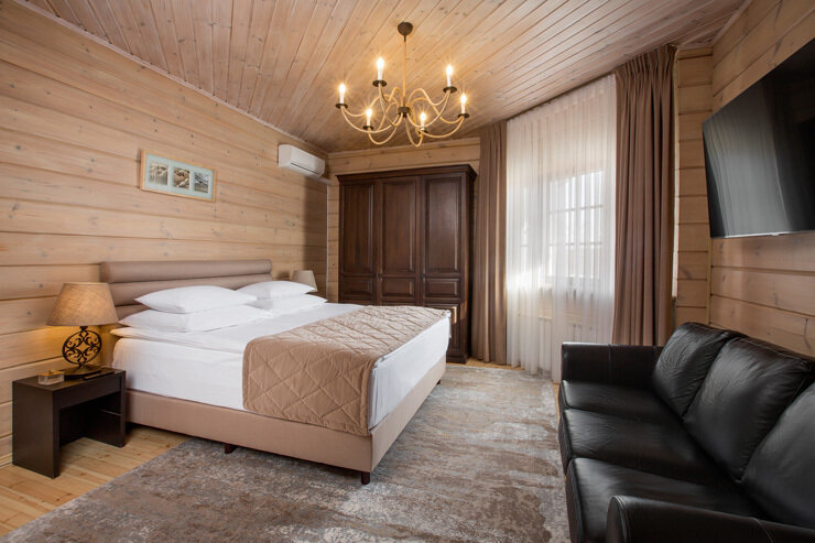 Шале 4-местный 2-комнатный (с финской сауной)