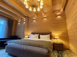 Делюкс 2-местный с вид на реку и террасой, Туристический комплекс Гранд Шале Алтай, Бирюзовая Катунь