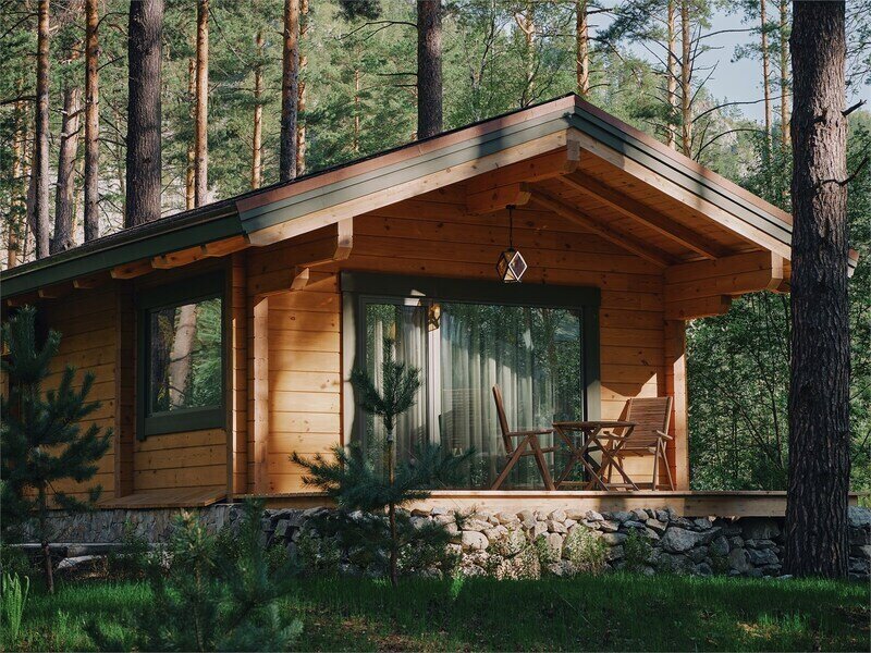 Шале Classiс (вид на реку)