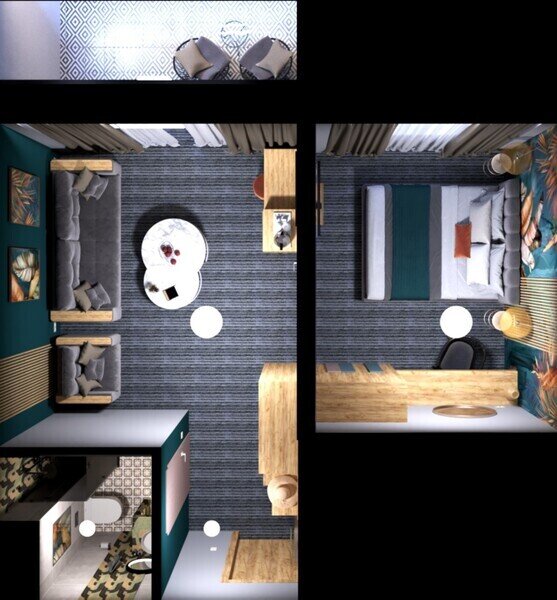 Люкс 2-местный 2-комнатный (корпус 2)