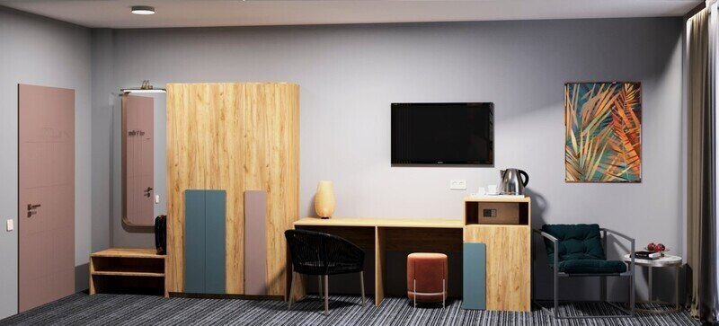 Супериор 2-местный 1-комнатный (с балконом, корпус 2)