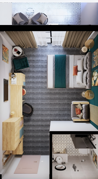 Супериор 2-местный 1-комнатный (с балконом, корпус 2)