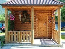 Сруб бревенчатый, База отдыха Комбат, поселок Рожкао