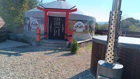 Шестиместное бунгало с красивым видом из окна, База отдыха ЮртХаджох, Каменномостский