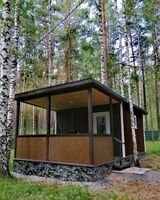 Домик с верандой 2-х местный, База отдыха Весёлая Деревня, Заречный