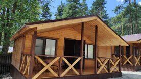 Двухместное шале с красивым видом из окна двуспальная кровать, База отдыха Maas, Архыз