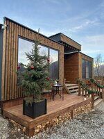 Двухместный люкс с красивым видом из окна двуспальная кровать, Гостевой дом Гринч, Архыз