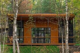 Дом бирюзовый с сауной, Дома в аренду Мох, Прионежский район