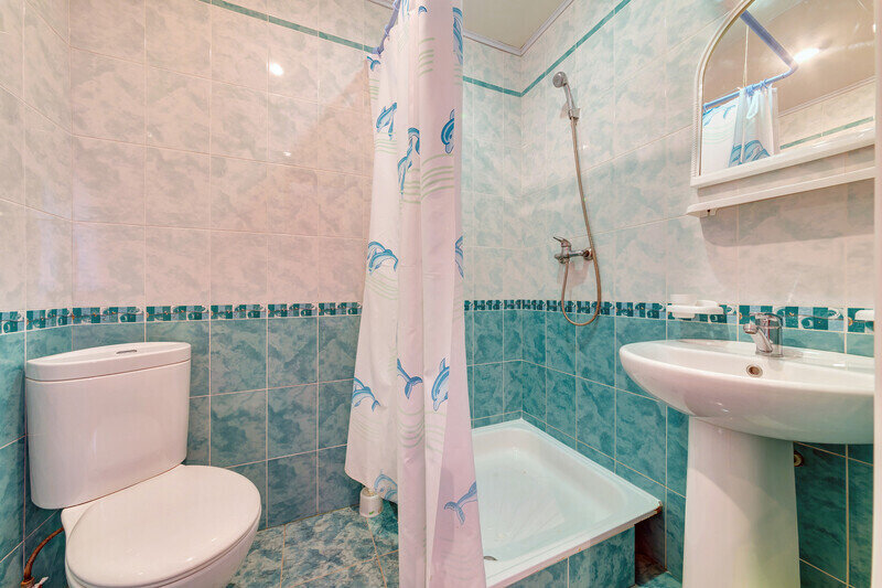 Комфорт 4-местный (Зеленый/Персиковый, с балконом)