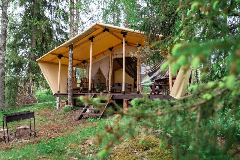 Глэмпинг 2-местный Сказочный лес (с купелью)
