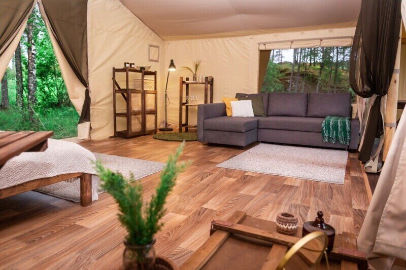 Глэмпинг 2-местный Сказочный лес (с купелью)