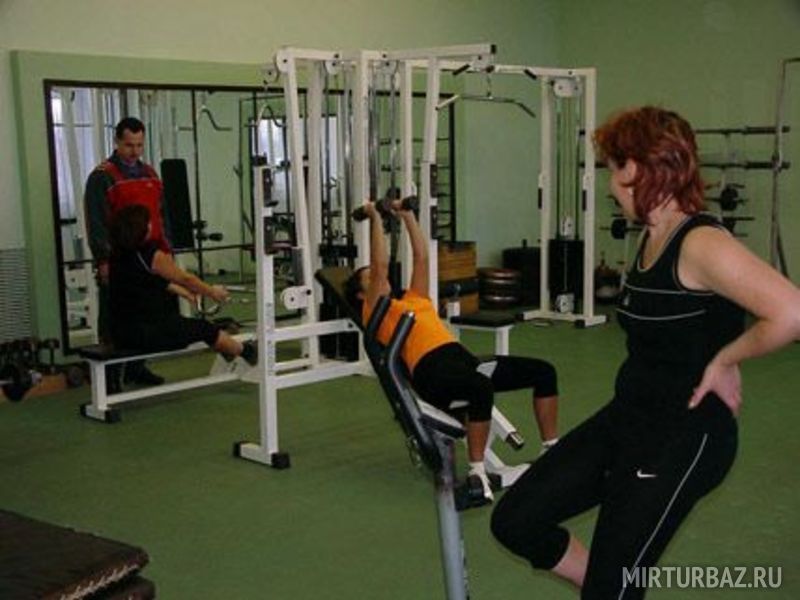 Оборудованный тренажерный зал