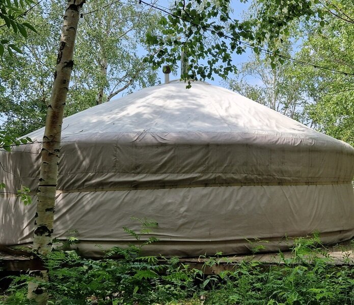 Фото 1 из отзыва о глэмпинге Шале на воде