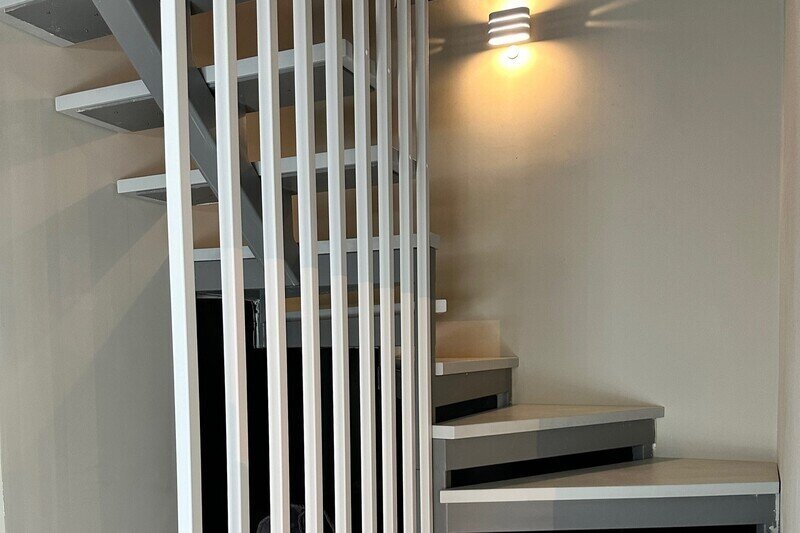 Дом с баней на дровах в современном стиле