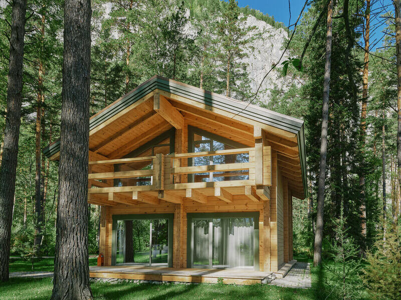 Делюкс Шале 4-местный 2-комнатный 2-этажный