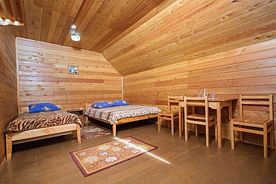 Трехместный номер «Бюджет», База отдыха Байкальская радуга, деревня Куркут