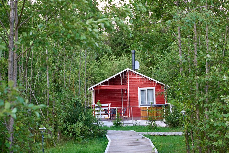 Дом Романтика 4-местный 1-комнатный (с купелью)