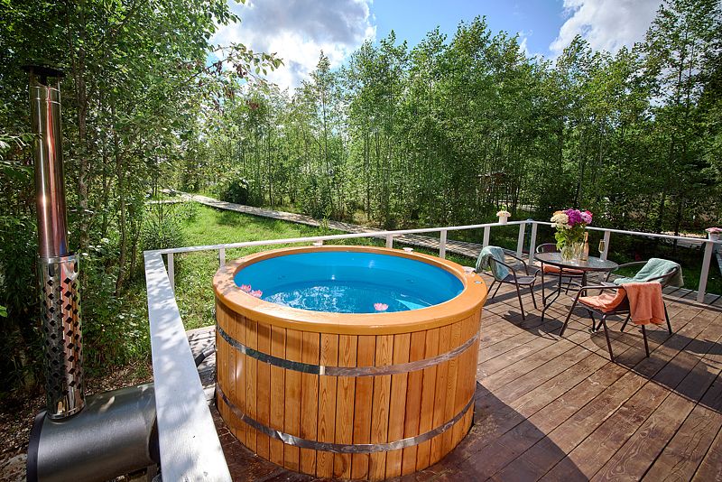 Дом Романтика 4-местный 1-комнатный (с купелью)