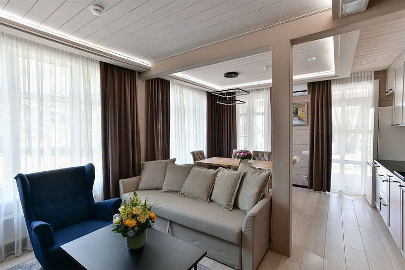 Коттедж 4-местный 2-комнатный (Сокол)