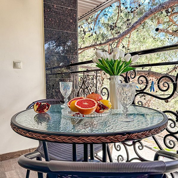 Люкс 2-местный (с балконом, вид на сосны)