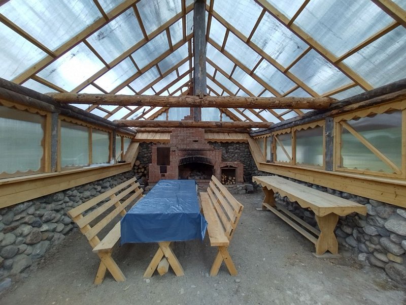 Крытая терраса с камином | Коккосалма, Республика Карелия