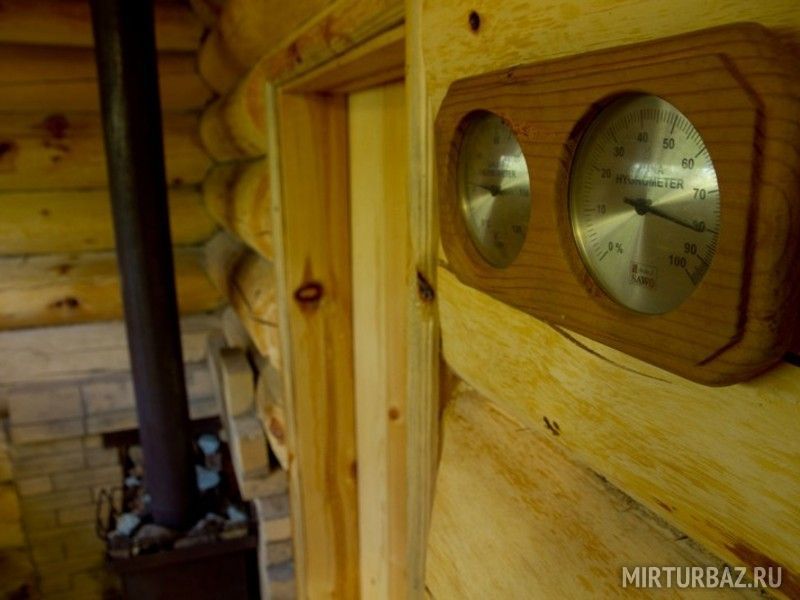 Внутри бани