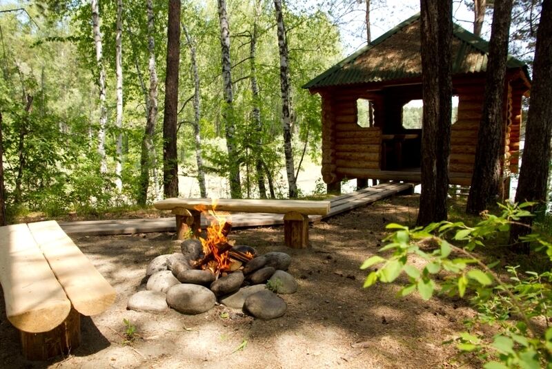 Беседка и костровищу | Зелёный остров, Алтайский край