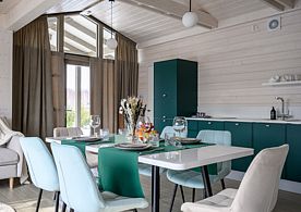 Скандинавский с купелью и камином, Дома в аренду Garnet Holiday Green Forest, Мышенское