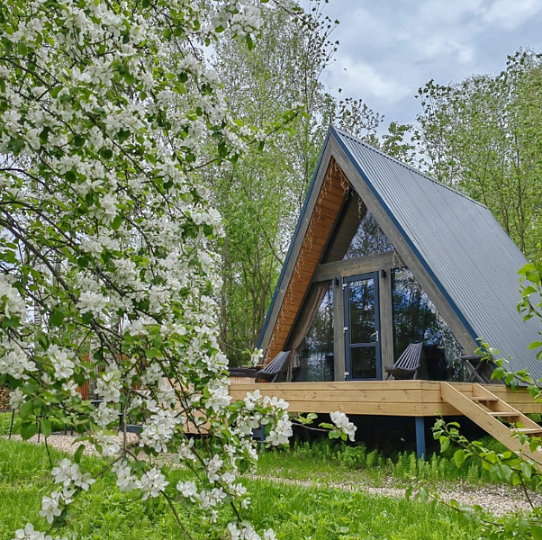 Глэмпинг A-frame "На холме", Сергиево-Посадский, Московская область