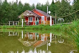 Дом с балконом и с видом на озеро, База отдыха Просто Эко, Клинский район