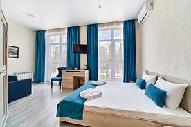 Студия 4-местный 1-комнатный, Гостевой дом Кристалл, Алушта