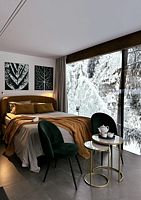 Шале с балконом и с красивым видом из окна, База отдыха Brusnika Village, поселок Ихала