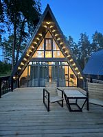 A-frame 4 персоны, Коттеджный комплекс  Сосны, Приозерский район