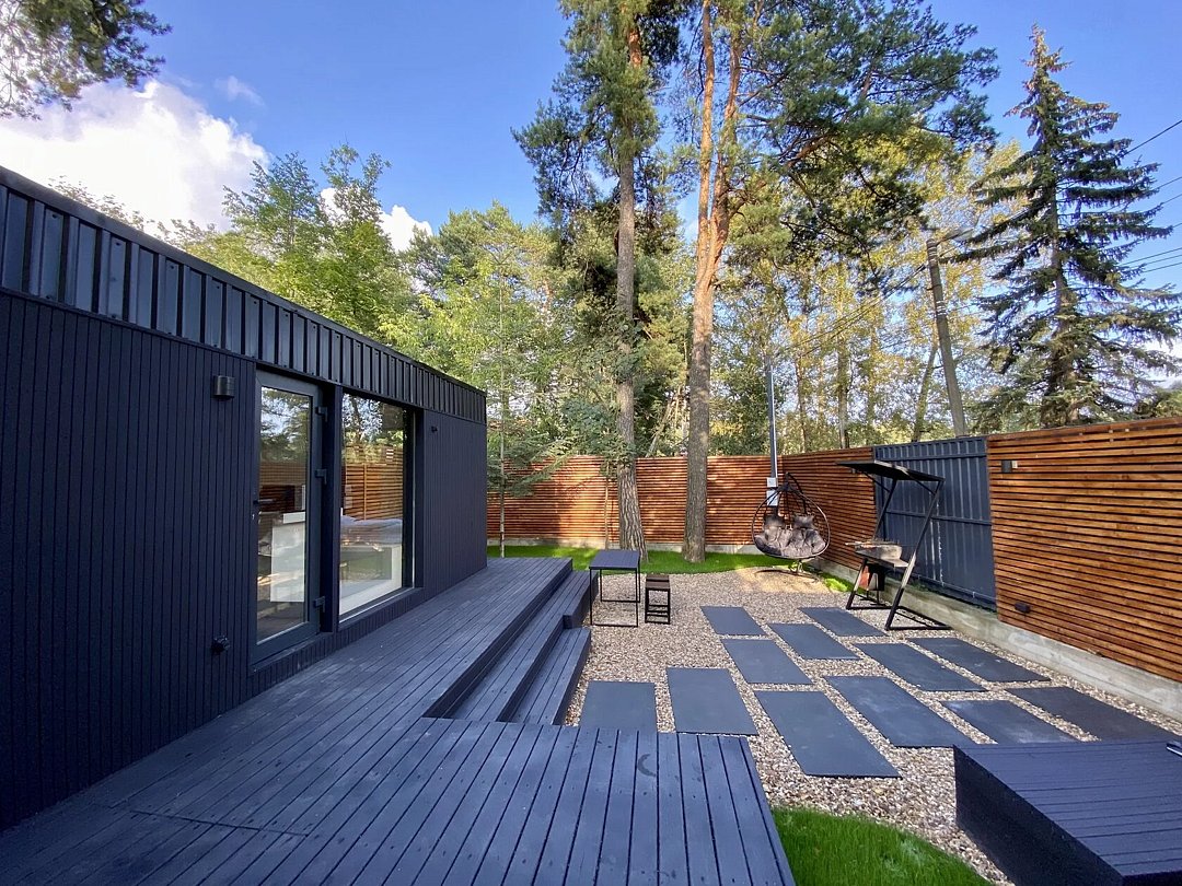 Ультрасовременный домик для двоих с мангалом и купелью, Московская область: фото 3