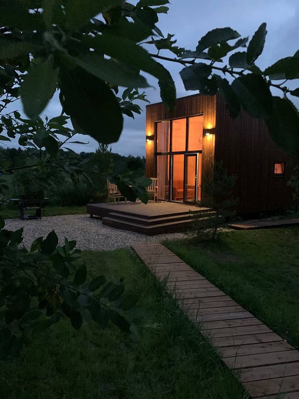 Шелуха Хаус Уютный Tiny House с мансардным окном, Московская область: фото 4