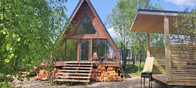 Коттедж А фрейм Премьер, Глэмпинг Shapkin Glamping, Морозово