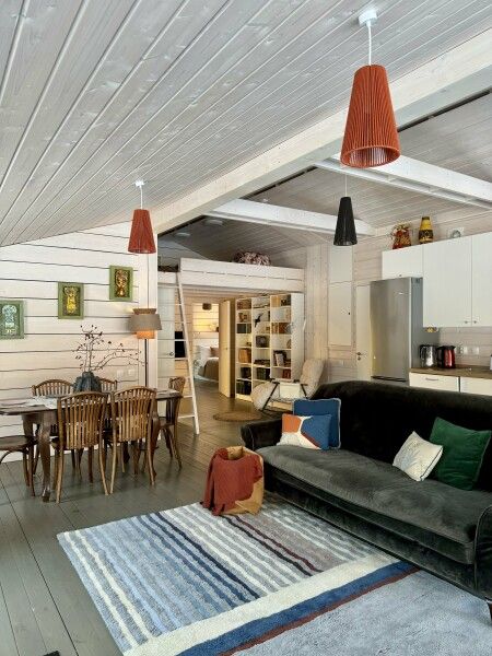 Шелуха Хаус Дом для уединения с камином около леса, Московская область: фото 2